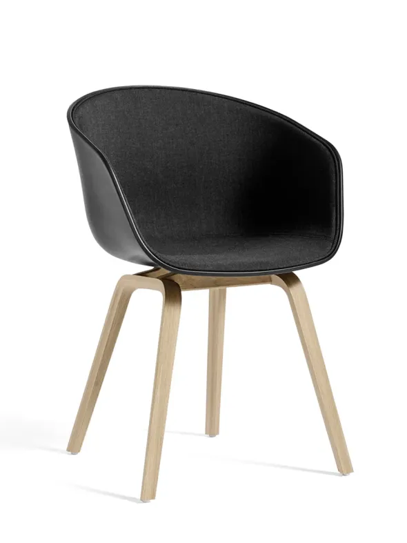 About a Chair AAC22 forsidepolstret, hvid skal fra Hay