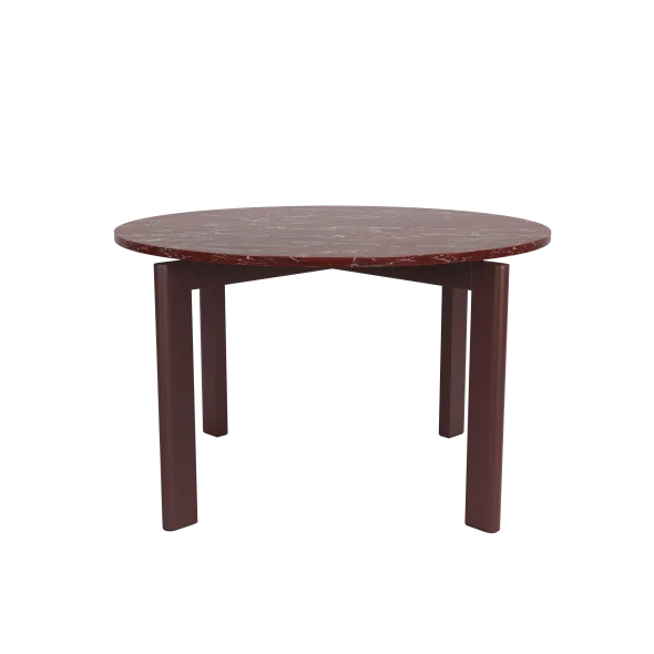 After Dining Table Ø120, Marble Burgundy fra Fritz Hansen