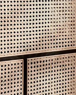 Air Sideboard, black/cane fra Design House Stockholm