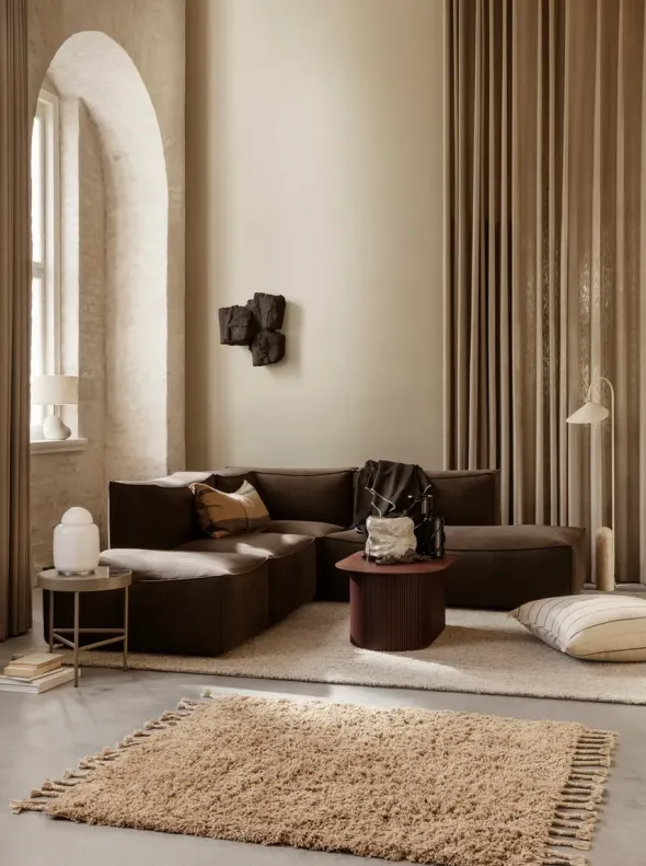 Amass Long Pile Rug fra Ferm Living