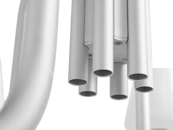 Apollo Chandelier 745, hvid opalglas fra Hay