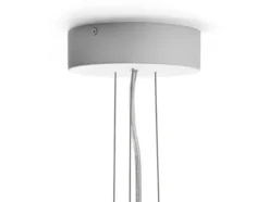 Apollo Chandelier 745, hvid opalglas fra Hay