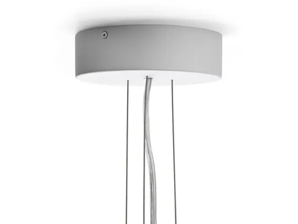 Apollo Chandelier 745, hvid opalglas fra Hay