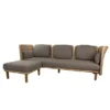 Arch 3-pers. Sofa m. chaise longue fra Cane-line