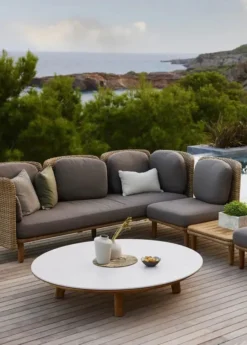 Arch 3-pers. Sofa m. lav arm/ryg fra Cane-line