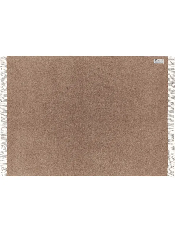 Arequipa Plaid, walnut brown fra Silkeborg Uldspinderi