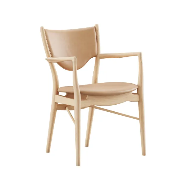 46 Armchair, eg klar olie af Finn Juhl