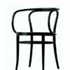 209 Armstol, sort fra Thonet