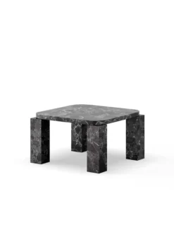 Atlas Sofabord 600x600, Costa Black Marble fra New Works