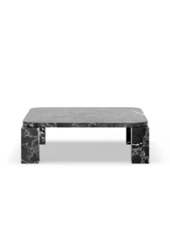 Atlas Sofabord 820x820, Costa Black Marble fra New Works