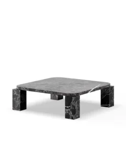 Atlas Sofabord 820x820, Costa Black Marble fra New Works