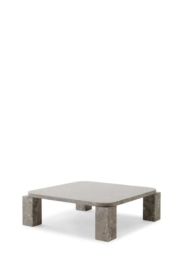 Atlas Sofabord 820x820, Gris Du Marais fra New Works