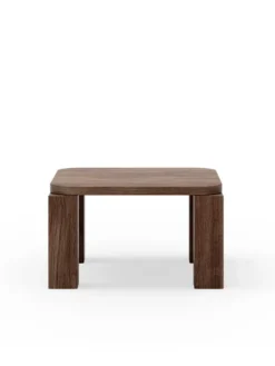 Atlas Sofabord 600x600, Smoked Oak fra New Works