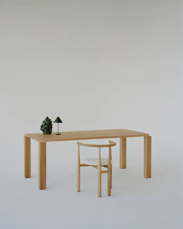 Atlas Spisebord 2000x950, Natural Oak fra New Works