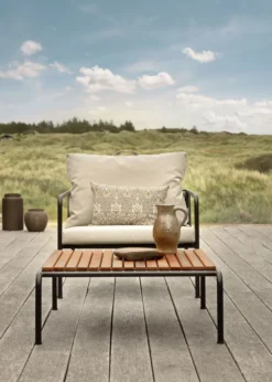 Avon lounge table, muted white stel fra Houe