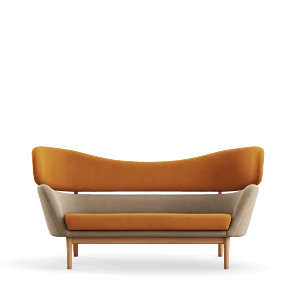Baker sofa, eg olie af Finn Juhl
