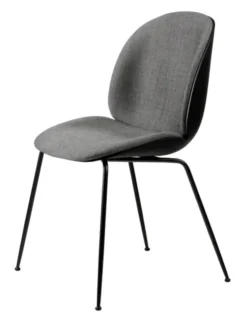 Beetle Chair, forsidepolstret, sort skal fra GUBI
