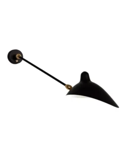 Big Wall Lamp w/1 Arm, 2 Rotula af Serge Mouille