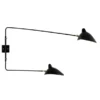 Big Wall Lamp w/2 Rotating Straight Arms af Serge Mouille
