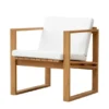 BK11 Loungestol, teak inkl. hynde fra Carl Hansen & Søn