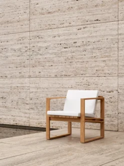 BK11 Loungestol, teak inkl. hynde fra Carl Hansen & Søn