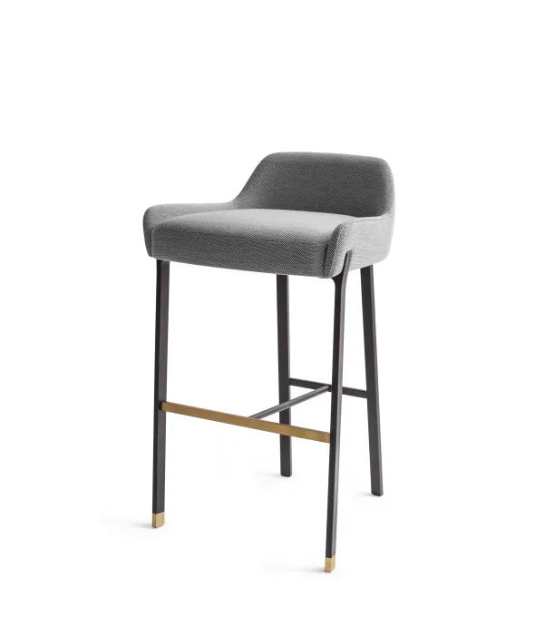 Blink Bar stool SH750 Steelcut Trio 124 HR Black sand/gold fra Stellar Works