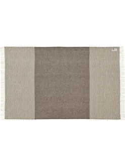 Bogø Plaid, earth brown fra Silkeborg Uldspinderi