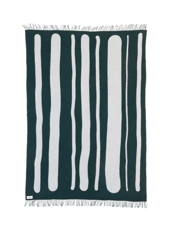 Brush Plaid, green/porcelain fra raawii