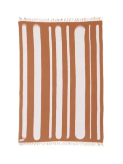 Brush Plaid, tan/milk fra raawii