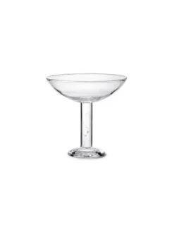 Bubble Glass Champagne Coupe, plain top fra Louise Roe