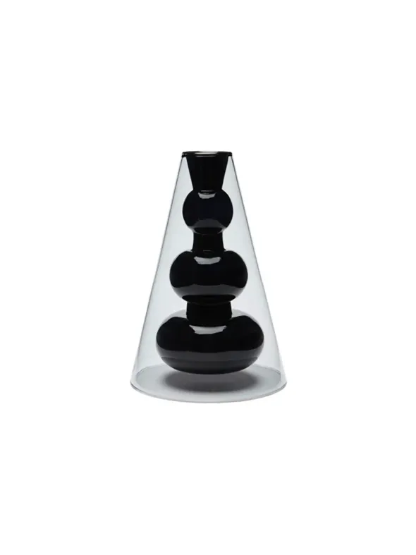 Bump Vase Cone Black fra Tom Dixon