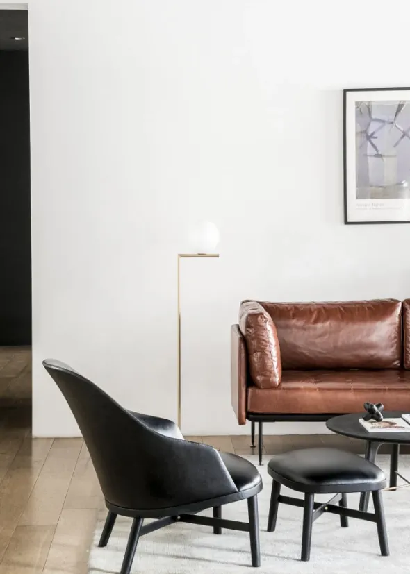 Bund loungestol, valnød, Hallingdal 130 fra Stellar Works