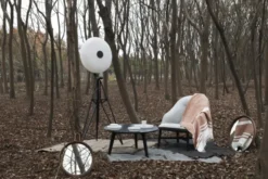 Bund loungestol, valnød, Melange Nap 111 fra Stellar Works