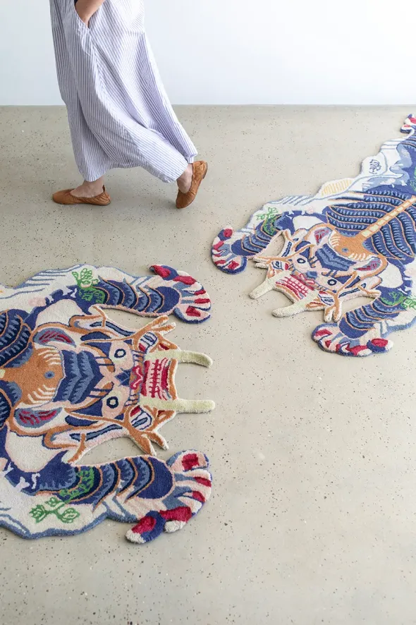 Burma Dragon Rug Large fra Bongusta