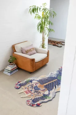 Burma Dragon Rug Large fra Bongusta
