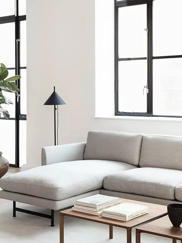Calmo 3-personers Sofa m. chaiselong, sunniva 717 fra Fredericia Furniture