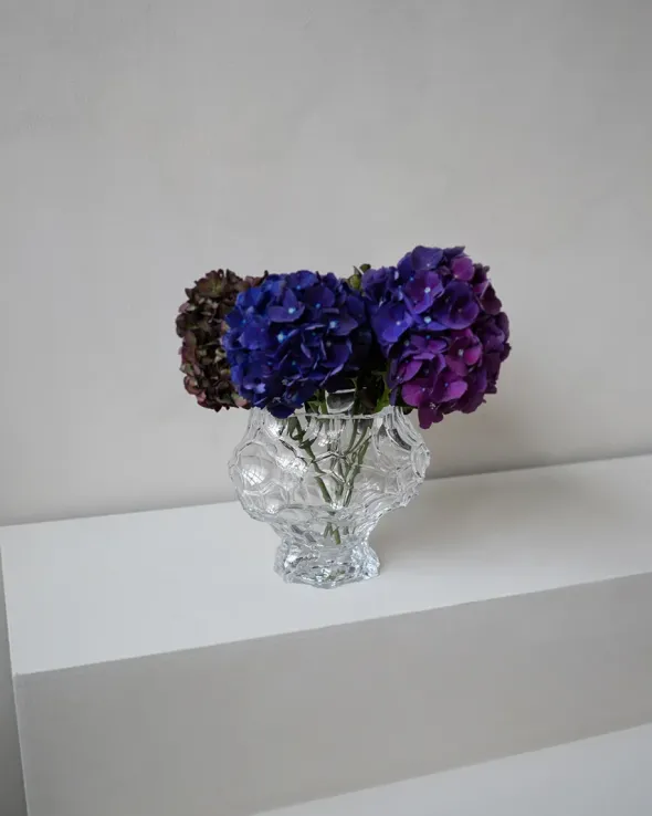 Canyon Vase Medium, clear fra Hein studio