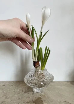Canyon Vase Mini, clear fra Hein Studio