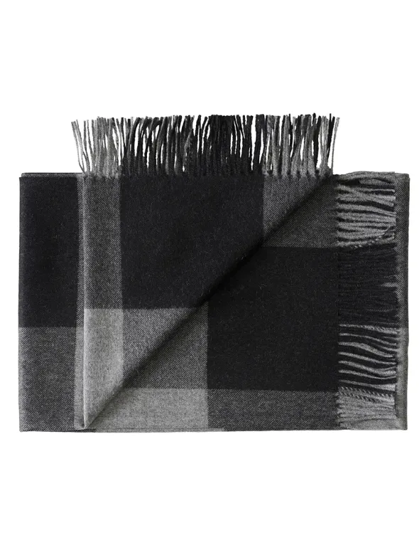 Caracas Plaid, black fra Silkeborg Uldspinderi