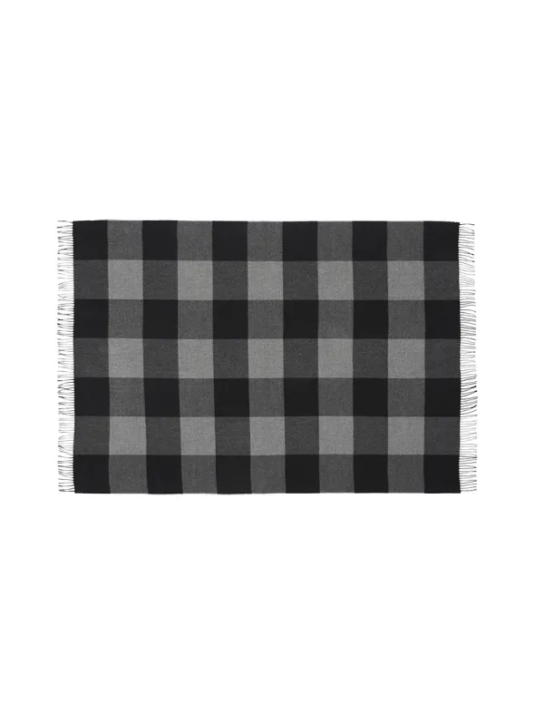 Caracas Plaid, black fra Silkeborg Uldspinderi