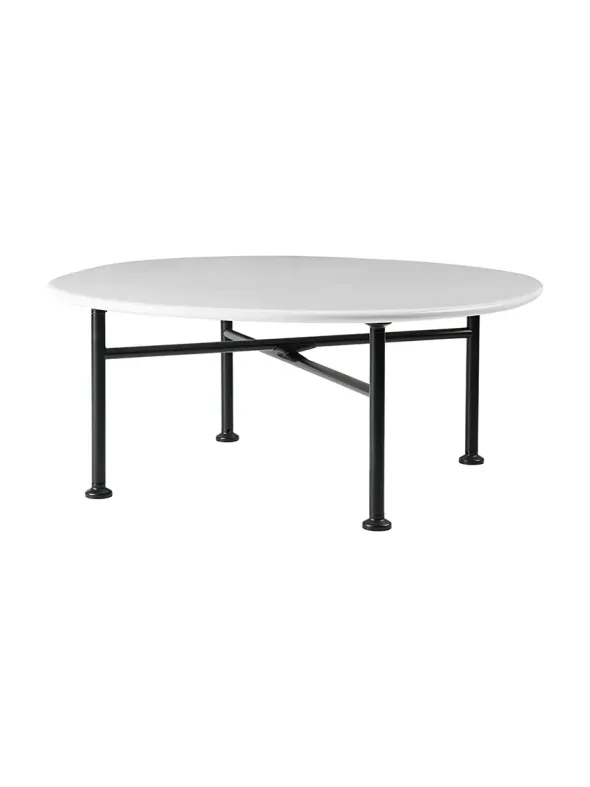 Carmel Coffee Table, clam white i 75 x 75 cm fra Gubi