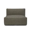Catena Sofa Center L100 Check, sand/black fra Ferm Living