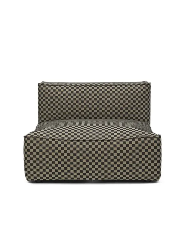 Catena Sofa Center L100 Check, sand/black fra Ferm Living