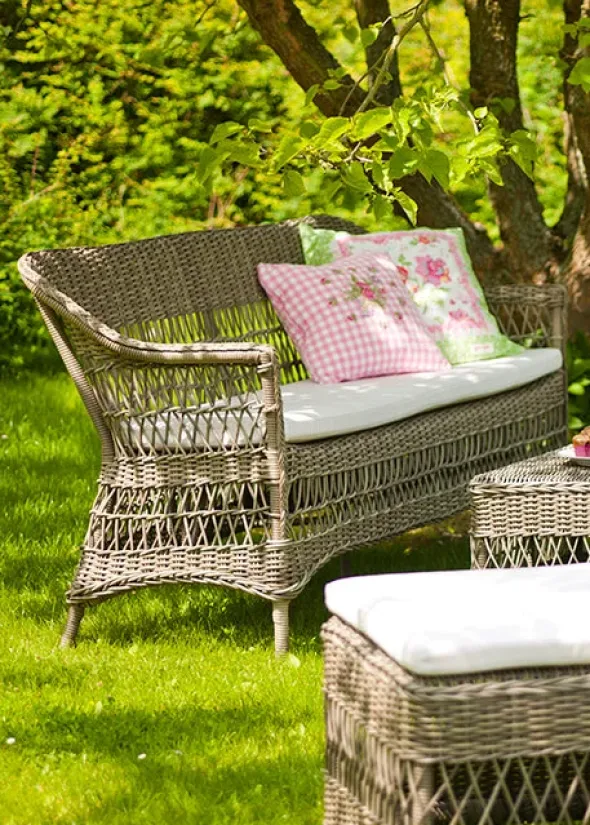 Charlot 3-pers Havesofa, Antique Grey fra Sika-Design