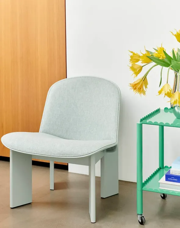 Chisel Lounge Chair m/polstring fra Hay