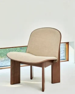 Chisel Lounge Chair m/polstring fra Hay