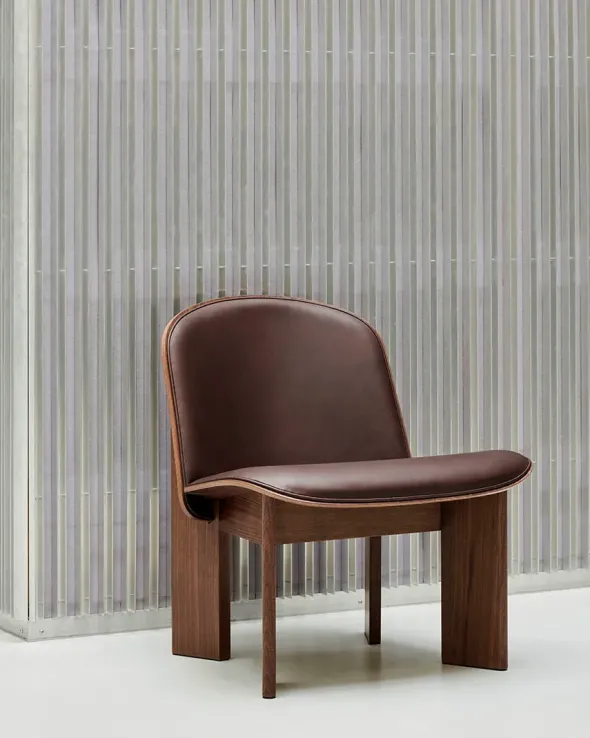 Chisel Lounge Chair m/polstring fra Hay