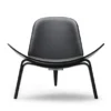 CH07 Skalstol, eg sortmalet/Thor 301 af Hans J. Wegner