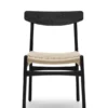 CH23 Spisestol, sort eg af Hans J. Wegner