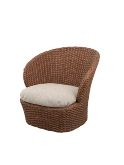 Coast Loungestol med. Swivel, umber brown fra Cane-line